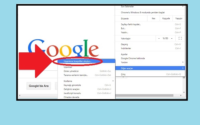 Masaüstüne Google Kısayolu Nasıl Eklenir?