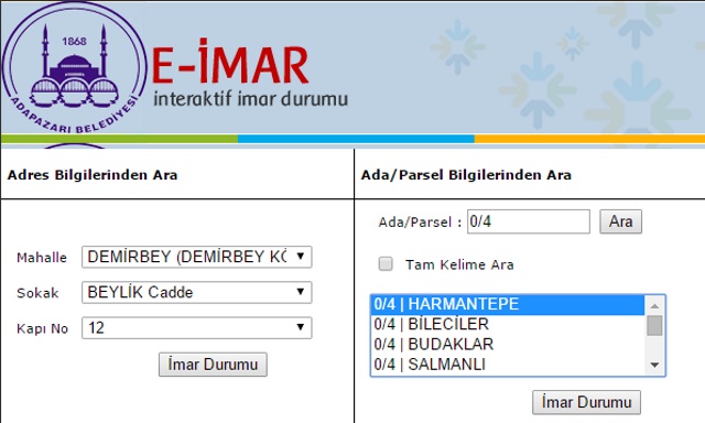 Adapazarı Belediyesi İmar Durumu Sorgulama Nasıl Yapılır?