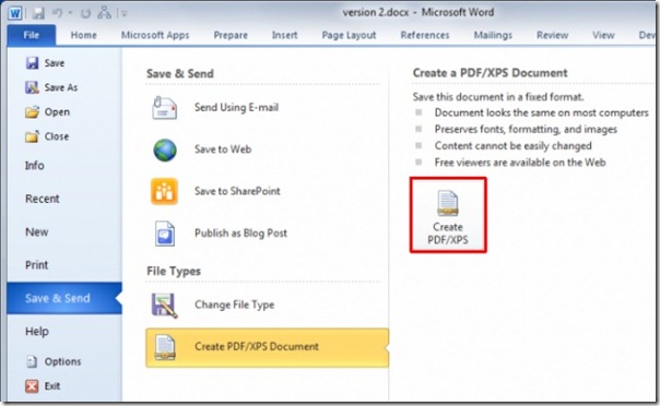 Microsoft Word Dosyasını PDF Formatına Çevirmek
