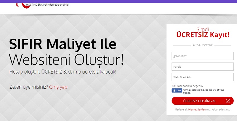 000WebHost.com ile Ücretsiz Hosting Hesabı Nasıl Alınır